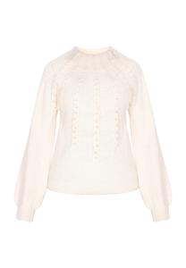 Тонкий вязаный свитер faina Sweater, белый