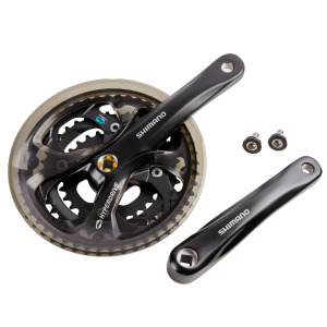 Система Shimano Acera FC-M360 48/38/28 зубьев 7/8 скоростей HG, черный