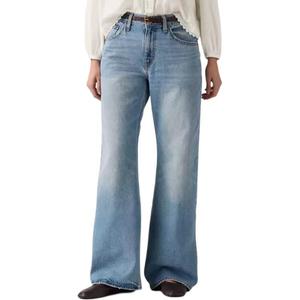 Levis Джинсы женские синие Moderate Straight Fit