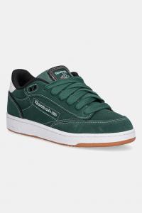 Замшевые кроссовки Club C Bulc Cln Reebok Classic, зеленый