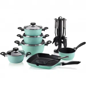 Набор посуды Krüger, бирюзовый