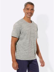 Пижамная рубашка светло-серого меланжевого цвета Sieh an!