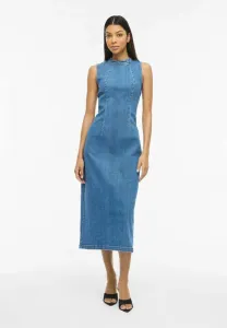 Джинсовое платье миди Vila, Medium Blue Denim