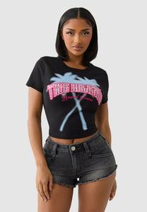 Футболка с принтом True Religion, черный