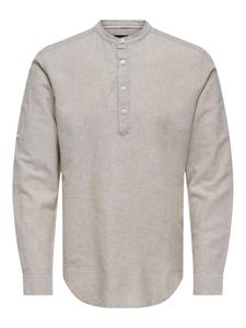 Рубашка Slim Fit на пуговицах Only & Sons Caiden, пятнистый бежевый