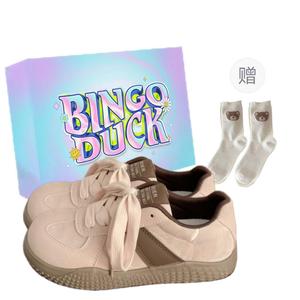 Нескользящие низкие кроссовки для женщин BINGO DUCK, Pink+Exclusive Shoe Box+Gift Socks