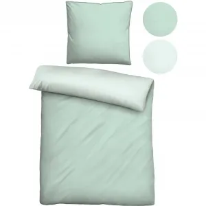 Двустороннее постельное белье Biberna «Хелена», тонкий блеск + мягкость, простота в уходе, можно использовать круглый год, молния, цвет salbei