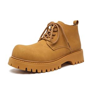 V ZERO FIVE Черно-желтые мужские ботинки 18922, цвет Yellow 18922