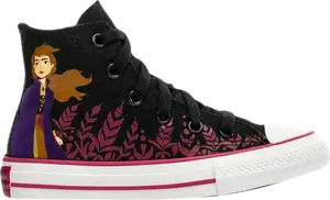 Кроссовки Converse Frozen 2 x Chuck Taylor All Star High PS Anna, черный