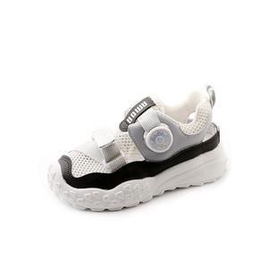 Нескользящие, износостойкие, дышащие низкие детские кроссовки для повседневной носки SHIBU, черный