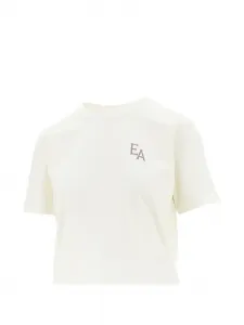 Футболка с логотипом EMPORIO ARMANI, бежевый