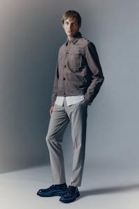 Элегантные облегающие брюки H&M, бежевый