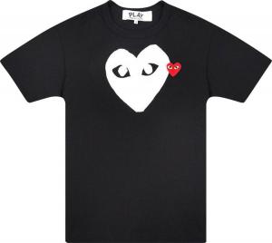 Футболка Comme des Garçons PLAY Emblem Heart T-Shirt 'Black', черный