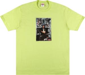 Футболка Supreme x Lady Pink Tee 'Neon Green', зеленый