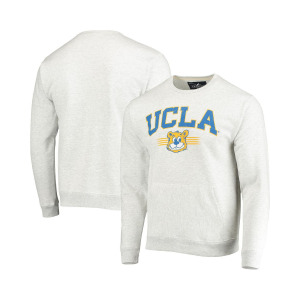 Мужская серая меланжевая толстовка ucla bruins upperclassman pocket pullover sweatshirt League Collegiate Wear, мульти