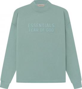 Толстовка Fear of God Essentials Relaxed Crewneck 'Sycamore', зеленый
