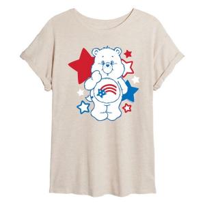 Футболка большого размера с изображением юниоров Care Bears America Stars Licensed Character, бежевый