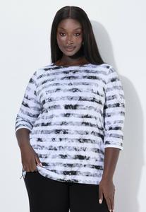 Топ Ulla Popken Long sleeved top, Black