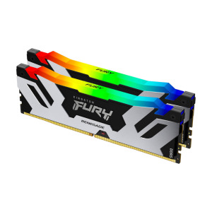 Оперативная память Kingston Fury Renegade RGB, 32 Гб DDR5 (2x16 Гб), 7600 МГц, KF576C38RSAK2-32, черный