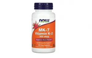 MK-7 витамин K2 NOW Foods 100 мкг, 120 вегетарианских капсул