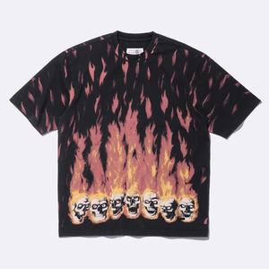 Футболка оверсайз Supreme x MM6 Maison Margiela Liquid Blue, черный