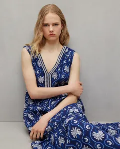 Длинное платье без рукавов Bambula с панелями Easy Wear, синий