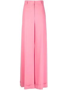 Moschino брюки палаццо с завышенной талией, розовый