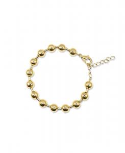Браслет из бусин позолоченного серебра 8 мм Bowood Lane, Gold
