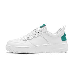 AGSDON Белые кроссовки на платформе, низкие для скейтбординга, мужские