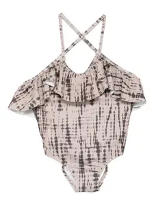 Купальник с оборками Andorine, нейтральный