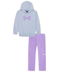 Комплект из двух предметов для девочек (2T-6X): футболка с длинными рукавами и леггинсы Under Armour, Blue Calm