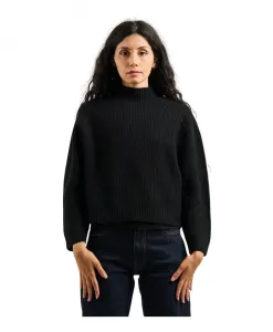 Черный свитер в рубчик Iblues, черный