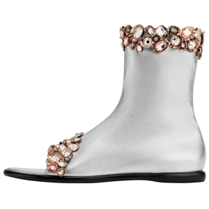 LOUIS VUITTON Ботинки Talisman женские серебристые