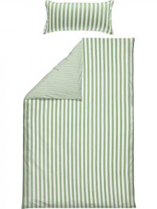 Двустороннее постельное белье из односпального трикотажа цвета нефритовый белый Erwin Müller, 135x220 см (80x80 см)