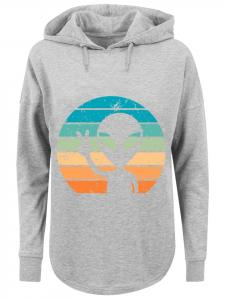 Толстовка оверсайз Alien Piece Sunset серого цвета F4NT4STIC