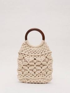 Макраме сумка-ведро Phase Eight, White