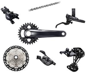 Групсет Shimano XT M8120 Mechanical Disc Single 4-поршневой, 10-45, 34T, 175 мм