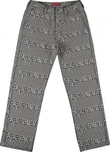 Брюки Supreme Work Pant 'Brown Houndstooth', коричневый