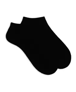 Мужские однотонные черные кашемировые носки до щиколотки Gallo, черный