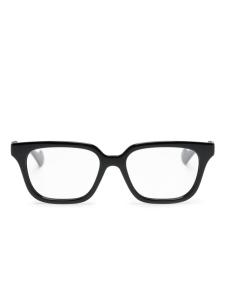 Gucci Eyewear очки в квадратной оправе с логотипом Double G, черный
