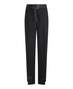 Черные вискозные брюки True Royal, черный