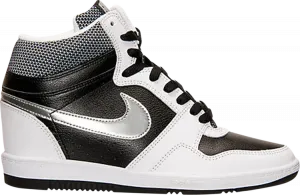 Кроссовки Nike Wmns Force Sky High 'Black Metallic Silver', черный