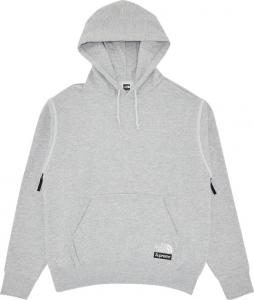Толстовка Supreme x The North Face Convertible Hooded Sweatshirt 'Heather Grey', серый