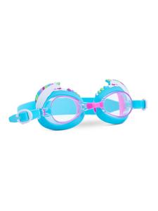 Aqua2ude Детские плавательные очки «Единорог» из силикона с защитой от УФ-излучения и запотевания, синего цвета, для детей от 3 лет