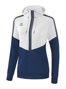 Толстовка erima, цвет weiß/dunkelblau