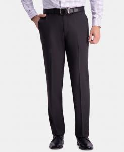 Мужские классические брюки premium comfort прямого кроя, растягивающиеся в 4 направлениях, без складок, с плоским передом Haggar, мульти