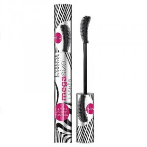 Тушь для ресниц Eveline Cosmetics Mega Size Lengthening Thickening, черный