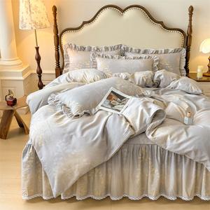 LUOLAI HOME Комплект постельного белья 4 предмета, простыня 200x220 см, пододеяльник 220 см