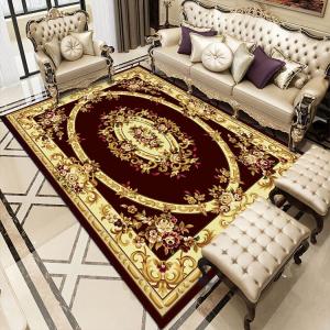 Saipos Ковер 100х200 см в винтажном европейском стиле для гостиной, отеля или конференц-зала, классический принт