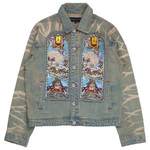 Джинсовая куртка Who Decides War Unfurled Cropped Denim, серый